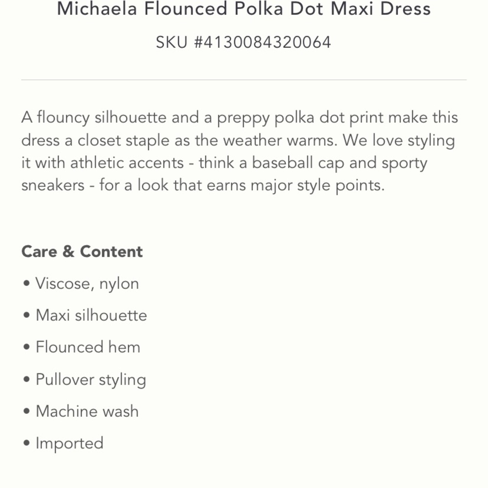ANTHROPOLOGIE Michaela Flounced Polka Dot Terra Cotta Midi Dress Summer M - Picture 7 of 9